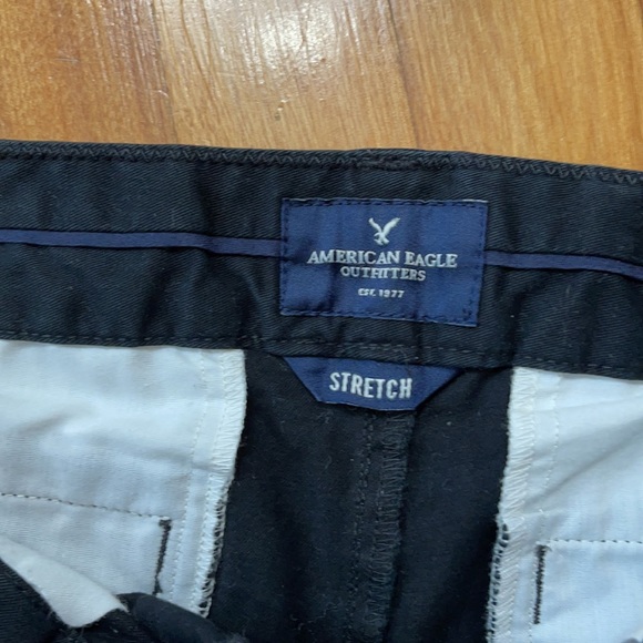 American Eagle khaki black midi shorts - Picture 3 of 4